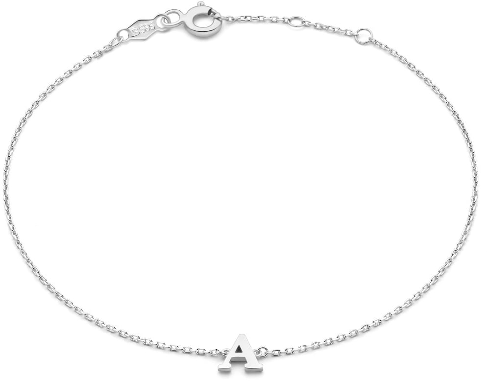 Isabel Bernard Rachel Armband - Letter V Zilver