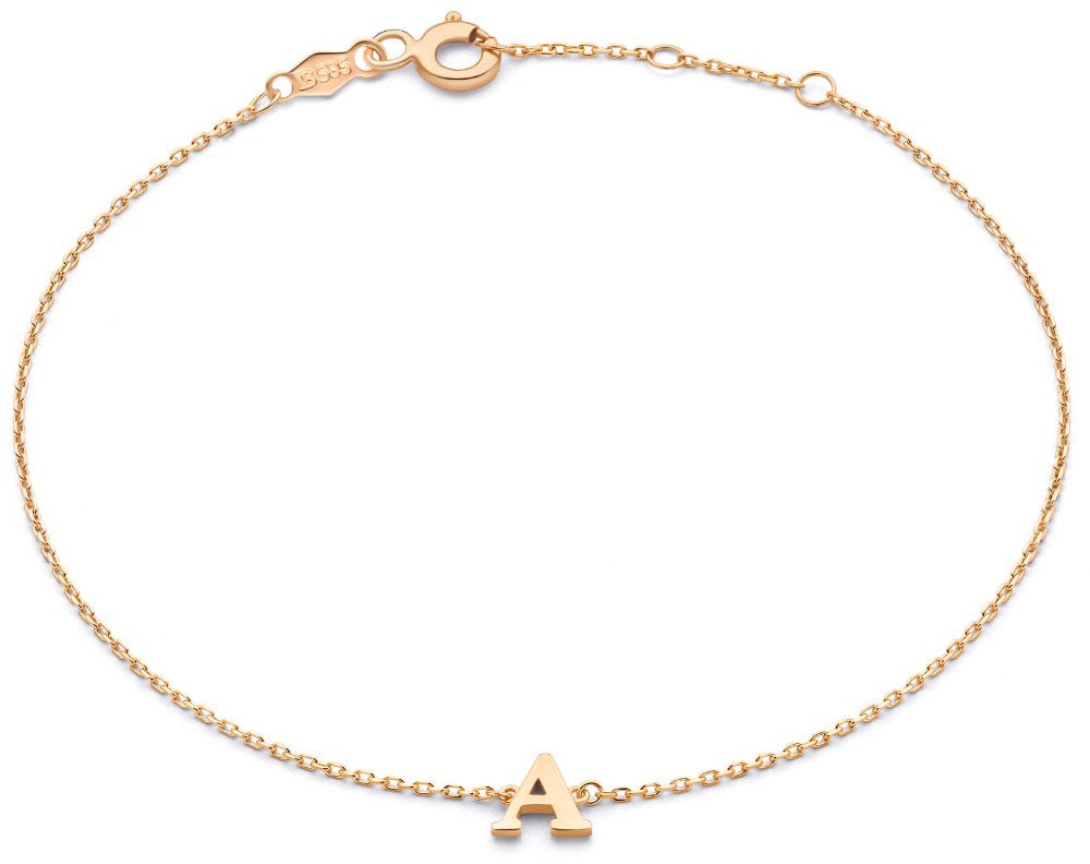 Isabel Bernard Rachel Armband - Letter I Roze