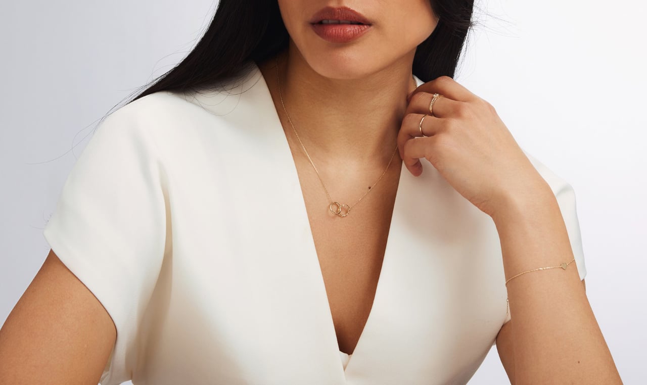 Isabel Bernard Belleville Amore Armband met Zirkonia Goud