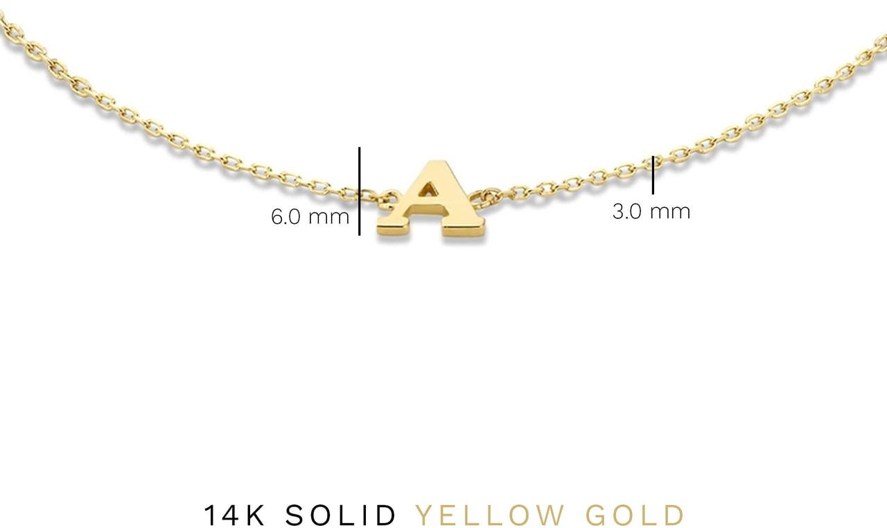 Isabel Bernard Rachel Armband - Letter T Goud
