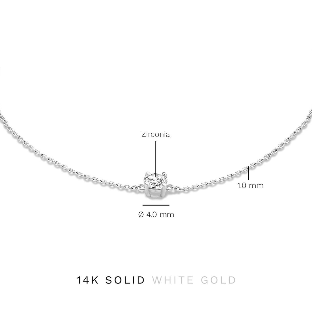 Isabel Bernard Armband met Zirkonia Zilver