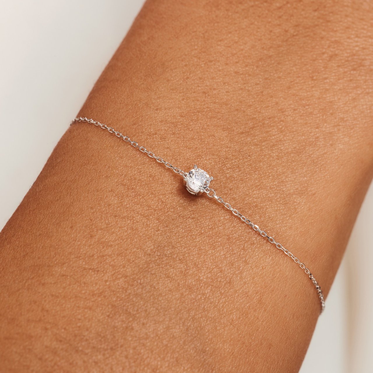 Isabel Bernard Armband met Zirkonia Zilver