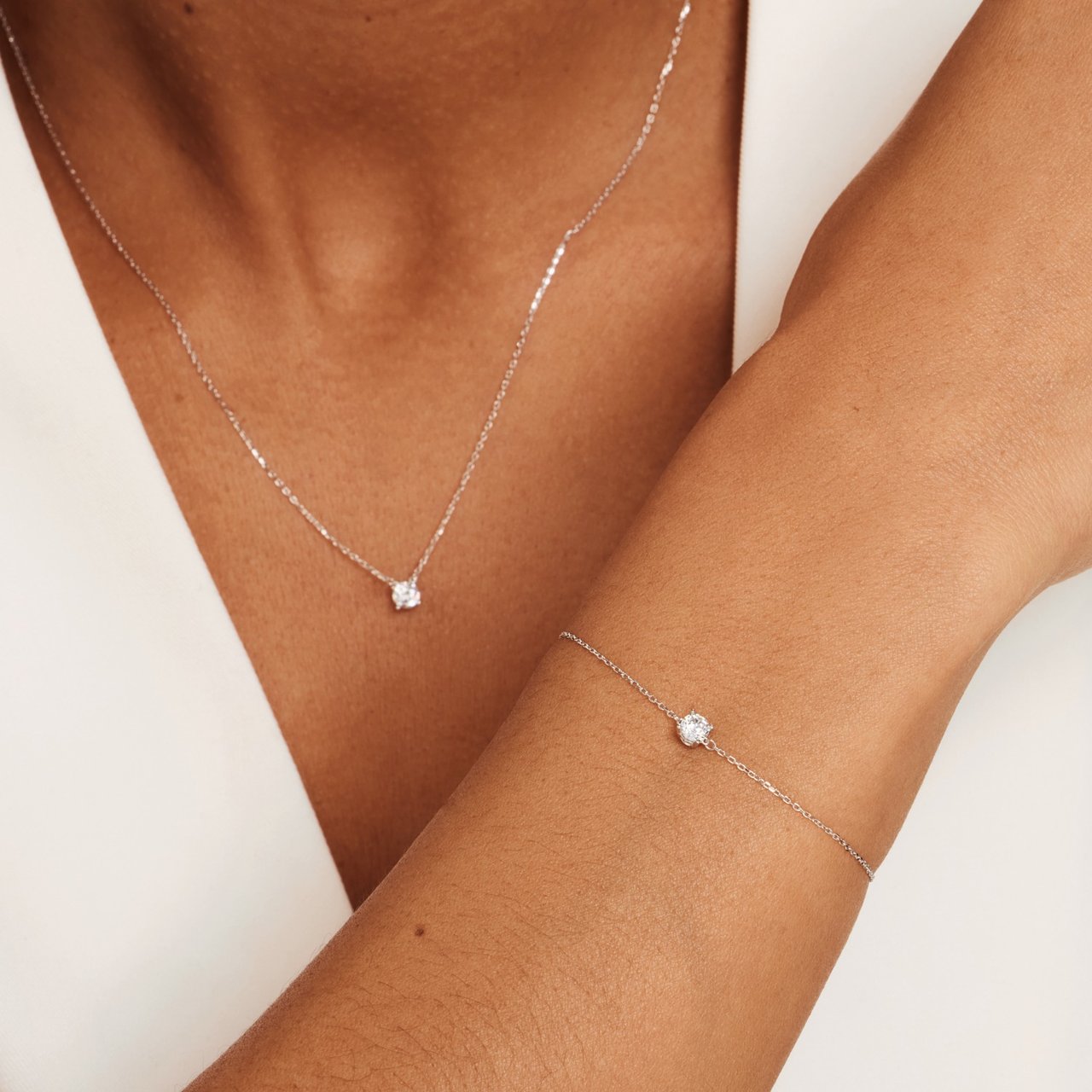 Isabel Bernard Armband met Zirkonia Zilver