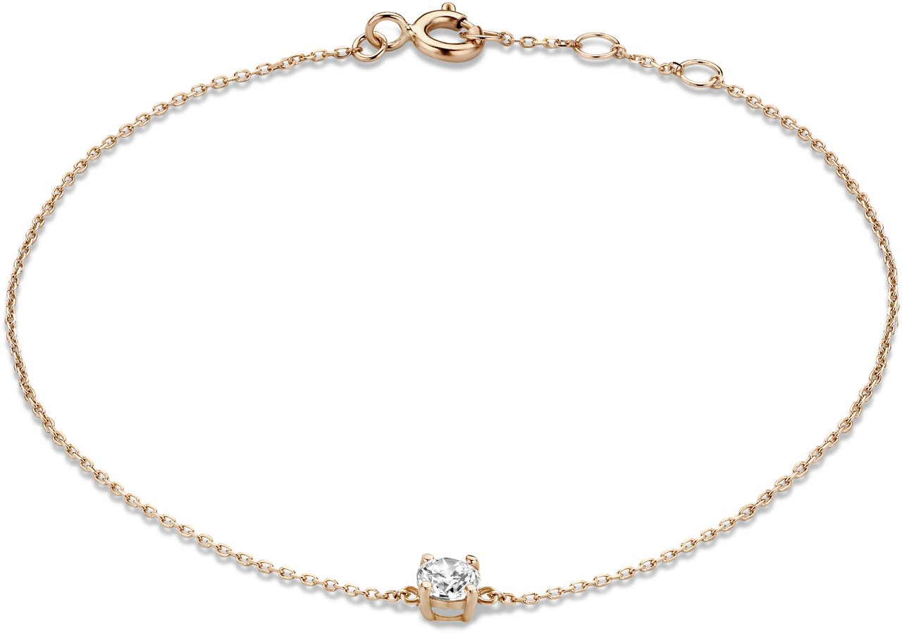 Isabel Bernard Armband met Zirkonia Roze