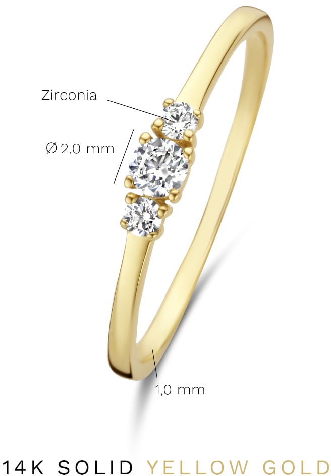 Isabel Bernard Rivoli Esmée Ring met Zirkonia Goud