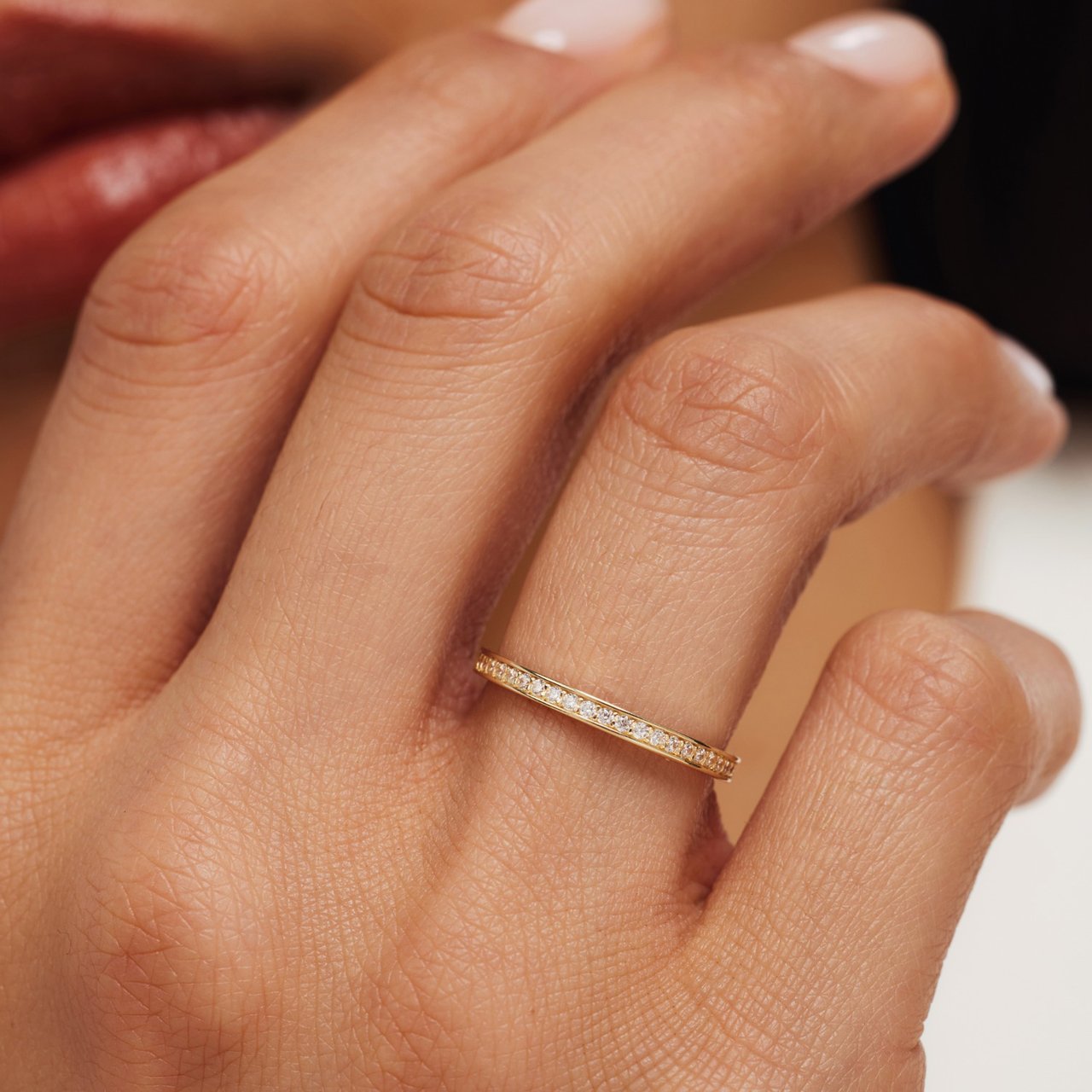 Isabel Bernard Merle Ring met Zirkonia Goud