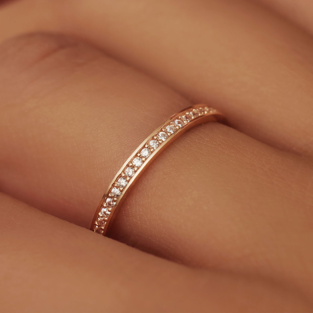 Isabel Bernard Merle Ring met Zirkonia Roze
