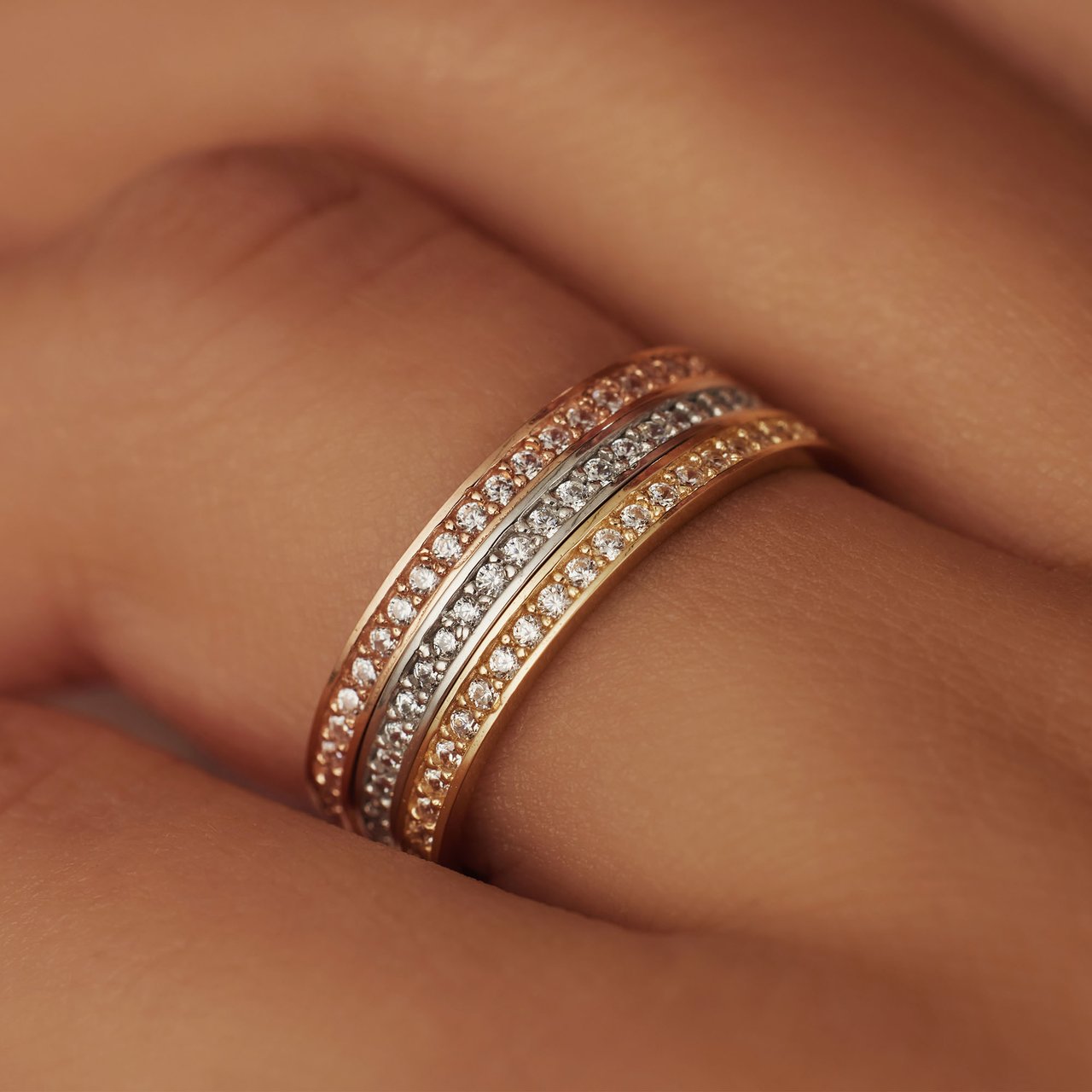 Isabel Bernard Merle Ring met Zirkonia Roze