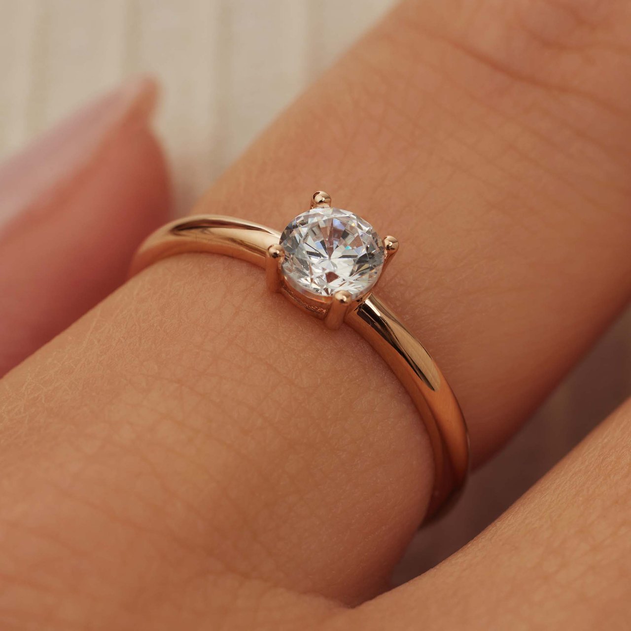 Isabel Bernard Soleil Ring Roze