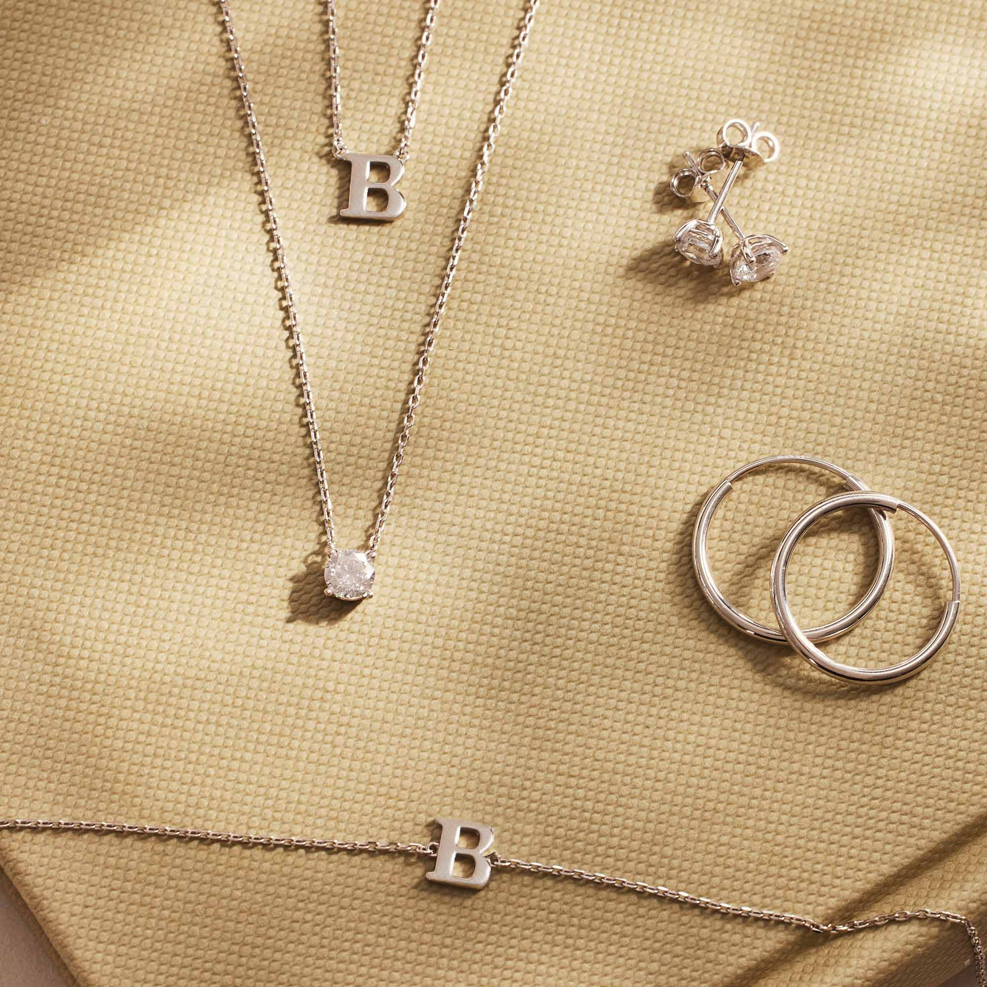 Isabel Bernard Chloé Ketting - Letter D Zilver