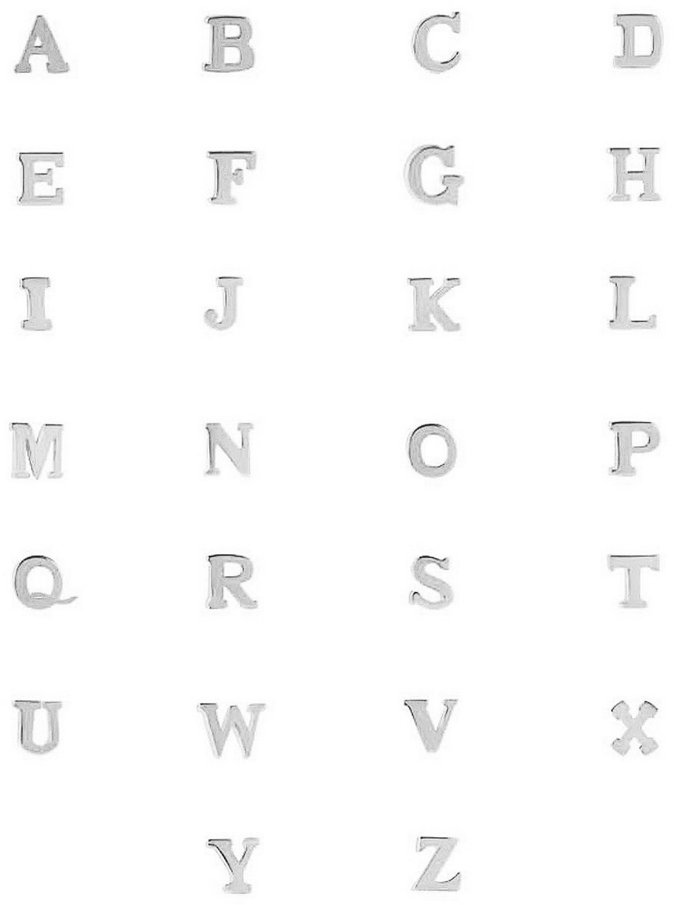 Isabel Bernard Chloé Ketting - Letter E Zilver