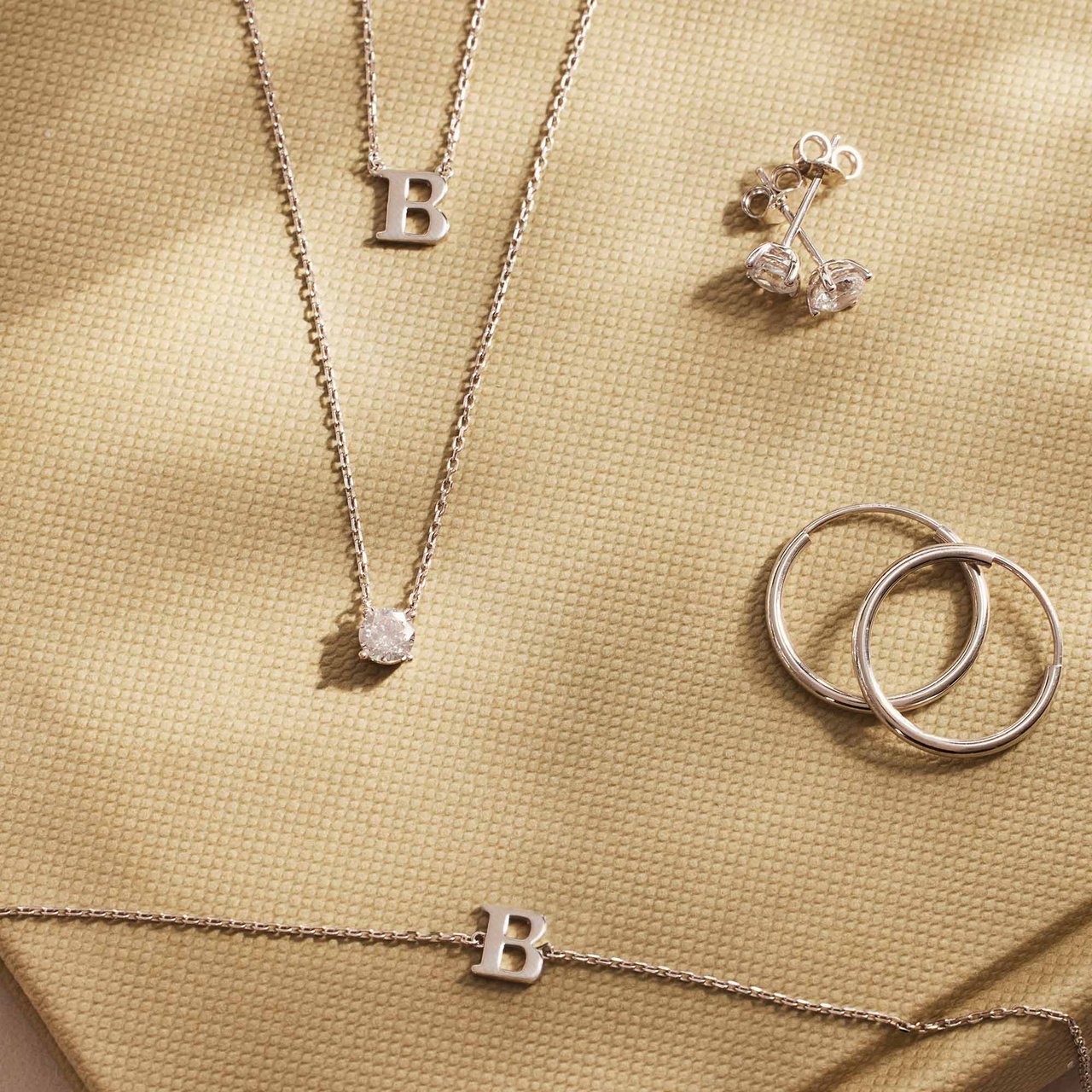 Isabel Bernard Chloé Ketting - Letter E Zilver