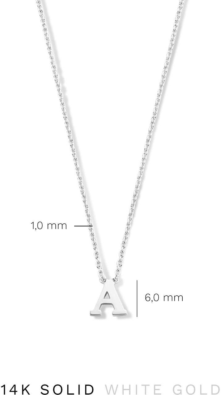 Isabel Bernard Chloé Ketting - Letter E Zilver