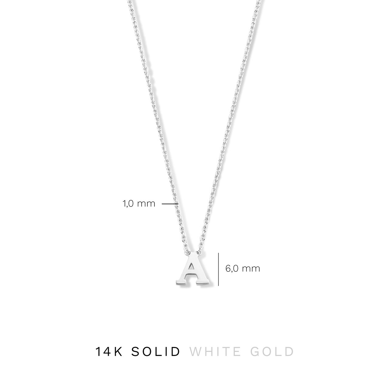 Isabel Bernard Chloé Ketting - Letter L Zilver