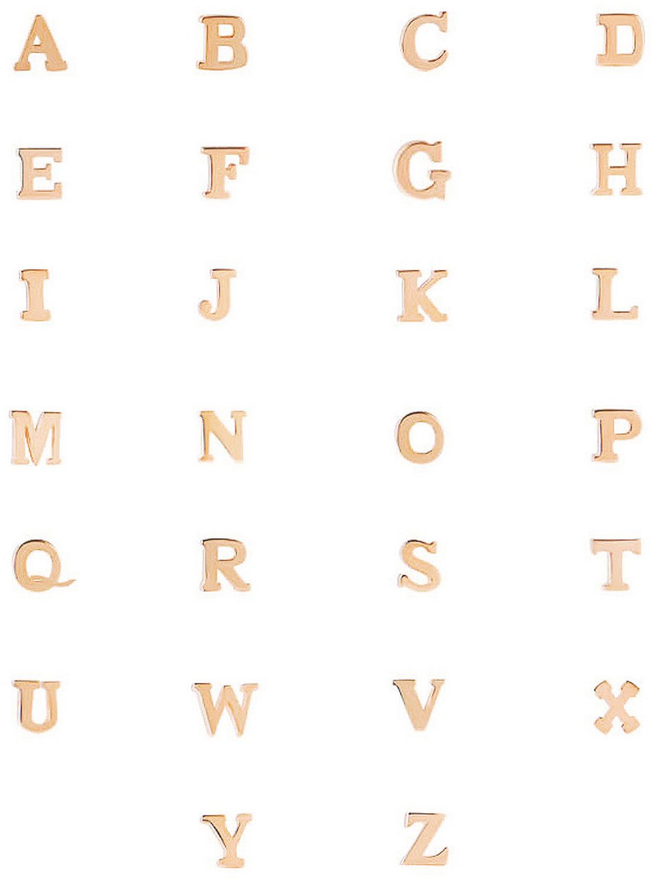 Isabel Bernard Chloé Ketting - Letter E Roze