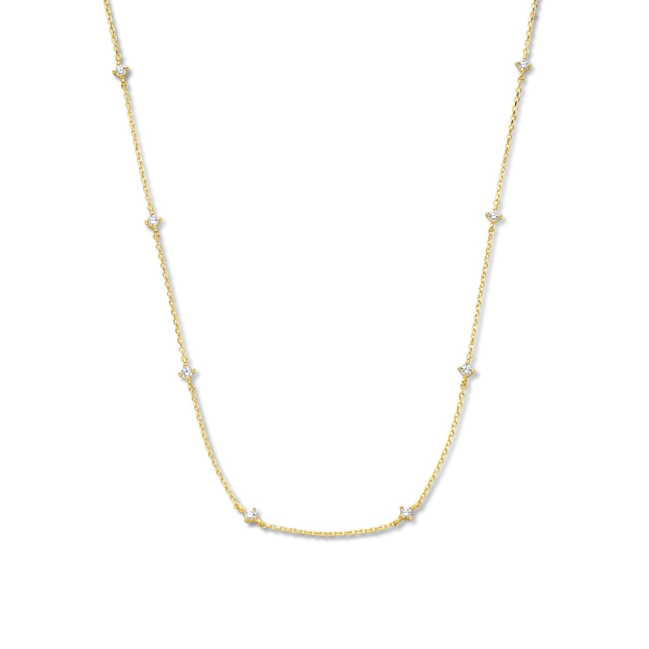 Isabel Bernard Rivoli Esmée Ketting met Zirkonia Goud