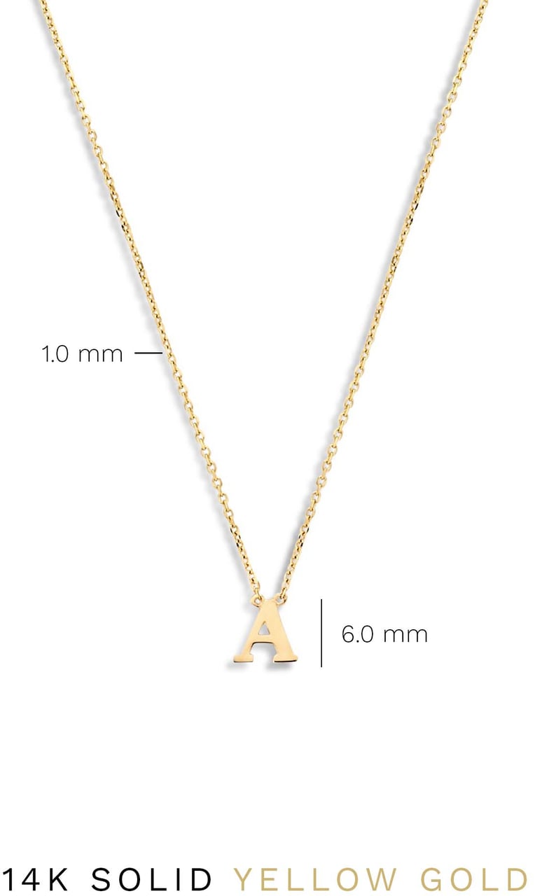 Isabel Bernard Chloé Ketting - Letter J Goud