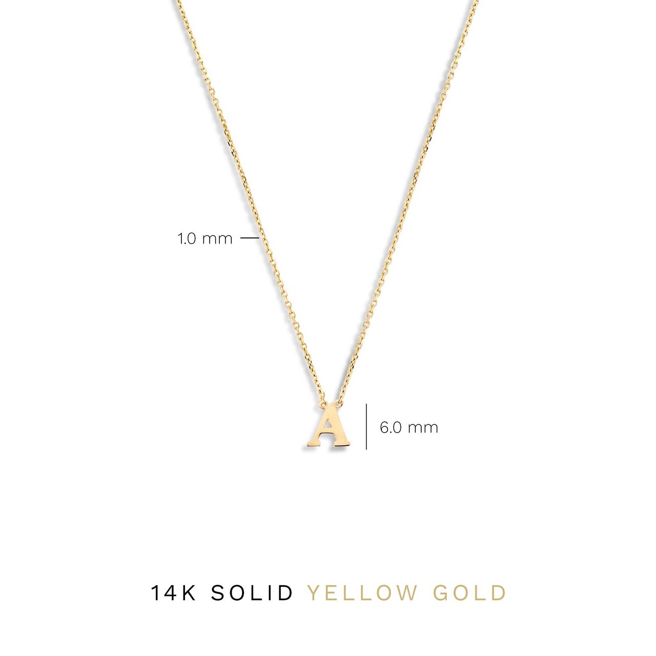 Isabel Bernard Chloé Ketting - Letter U Goud