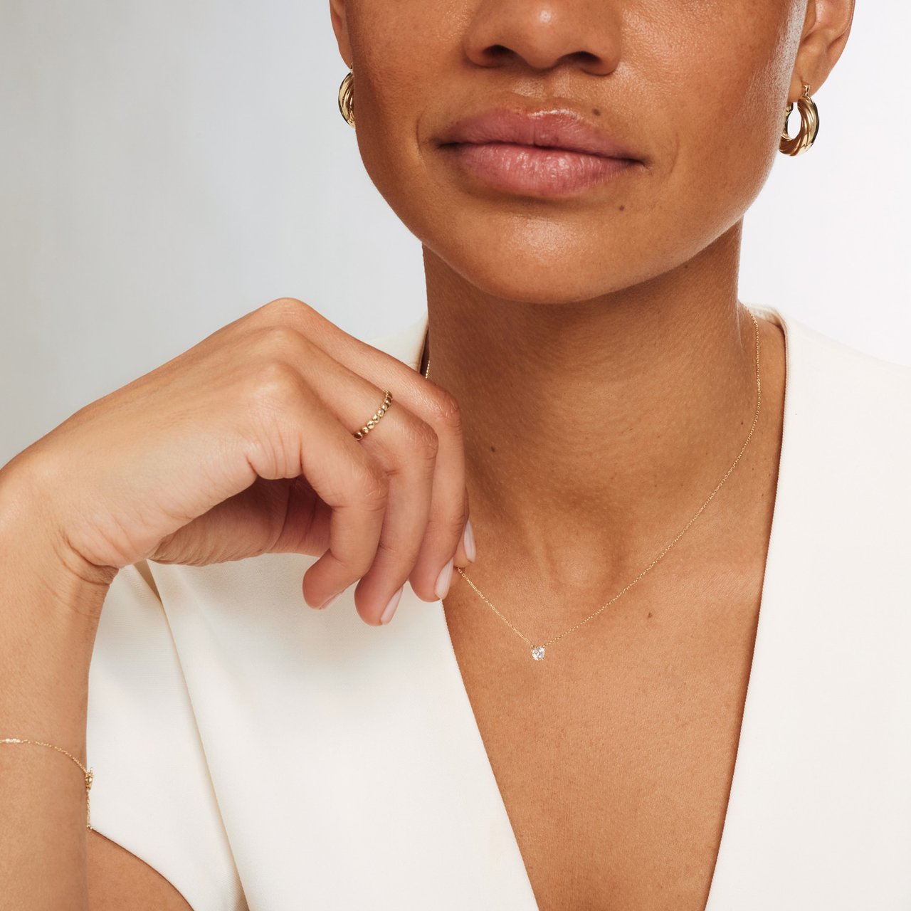 Isabel Bernard Garance Ketting met Zirkonia Goud