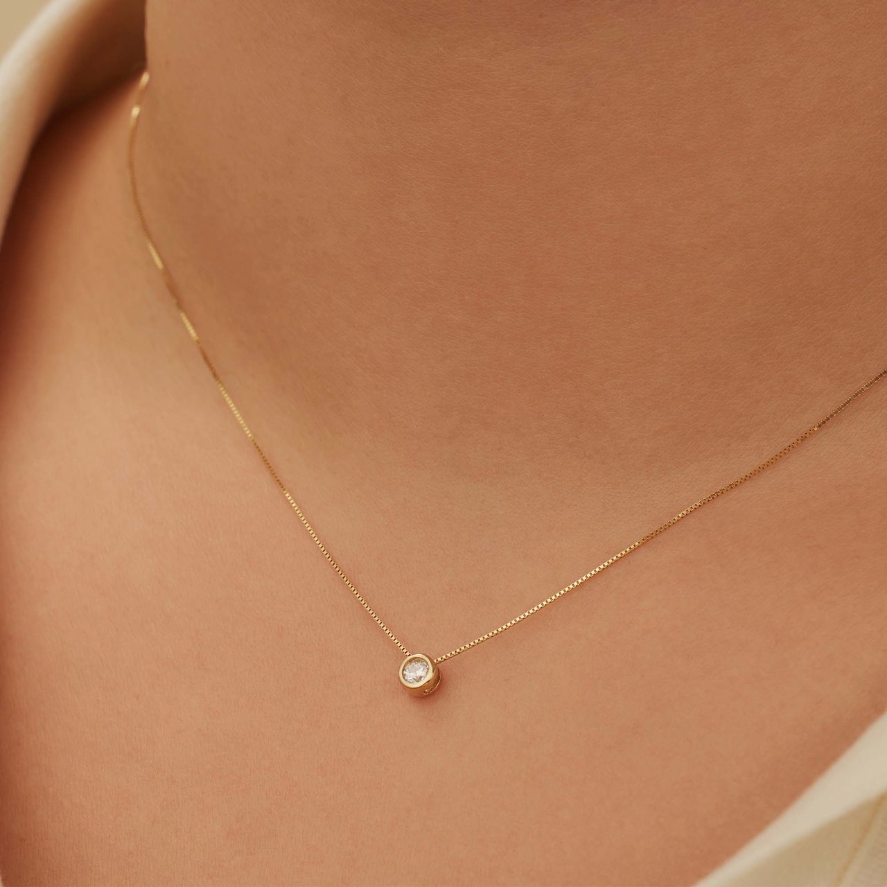 Isabel Bernard Rivoli Aélys Ketting met Zirkonia Goud
