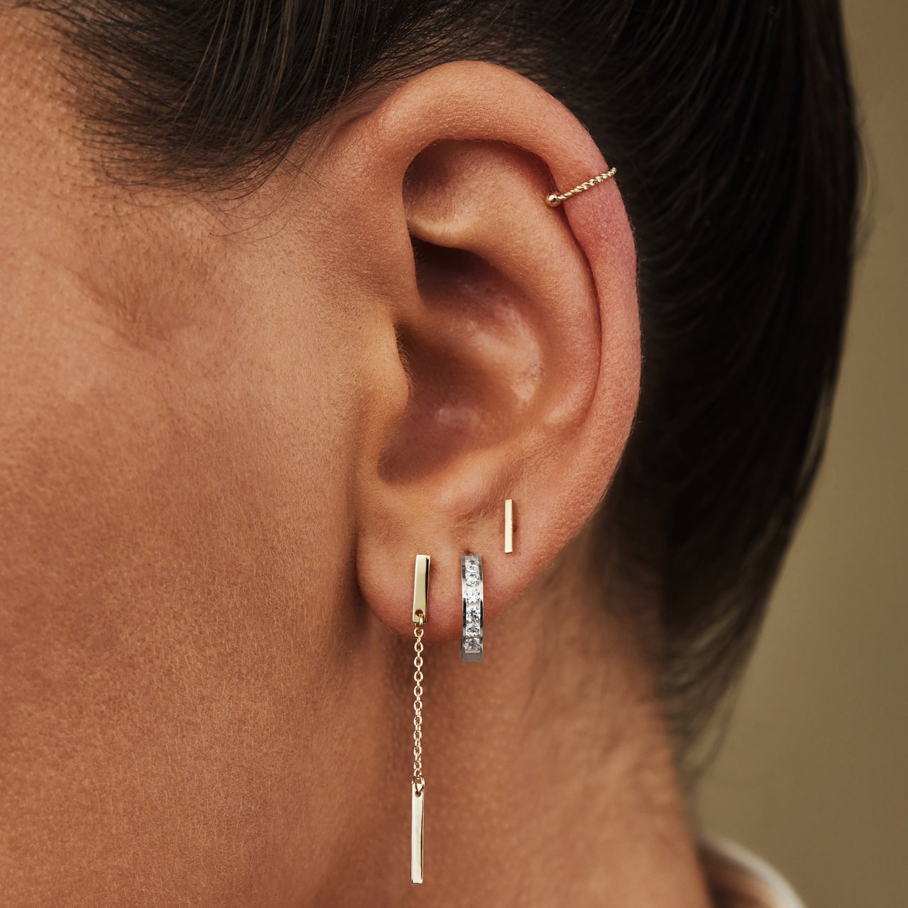 Isabel Bernard Tiphaine Oorringen met Zirkonia Zilver