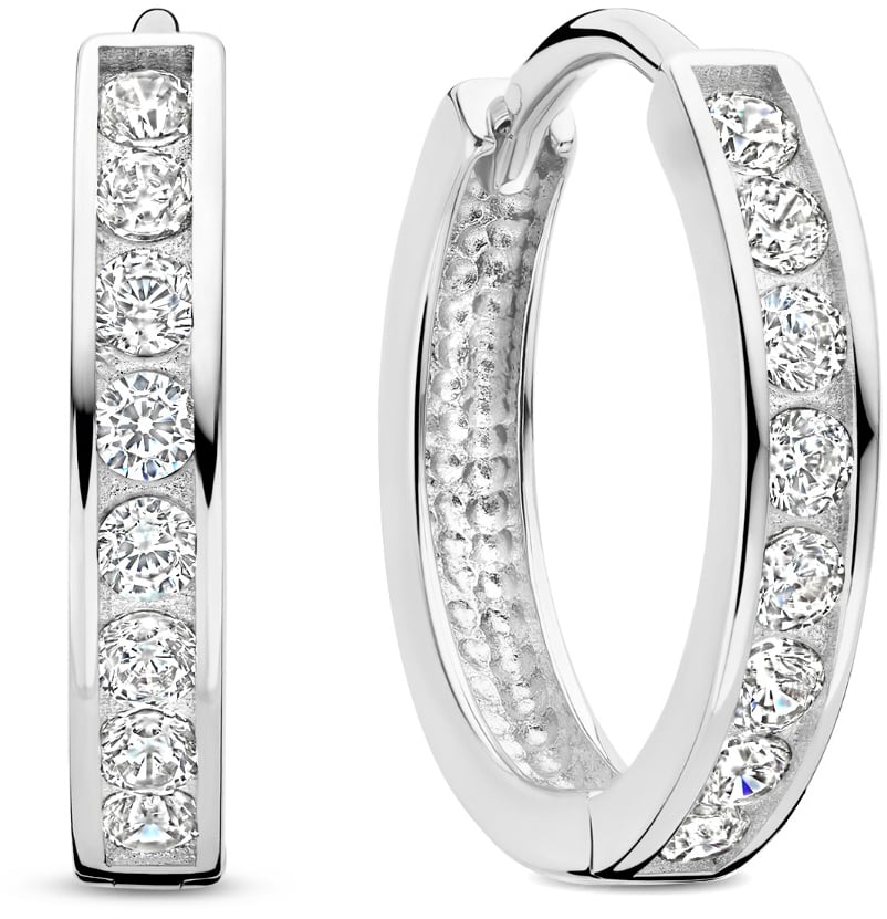 Isabel Bernard Tiphaine Oorringen met Zirkonia Zilver