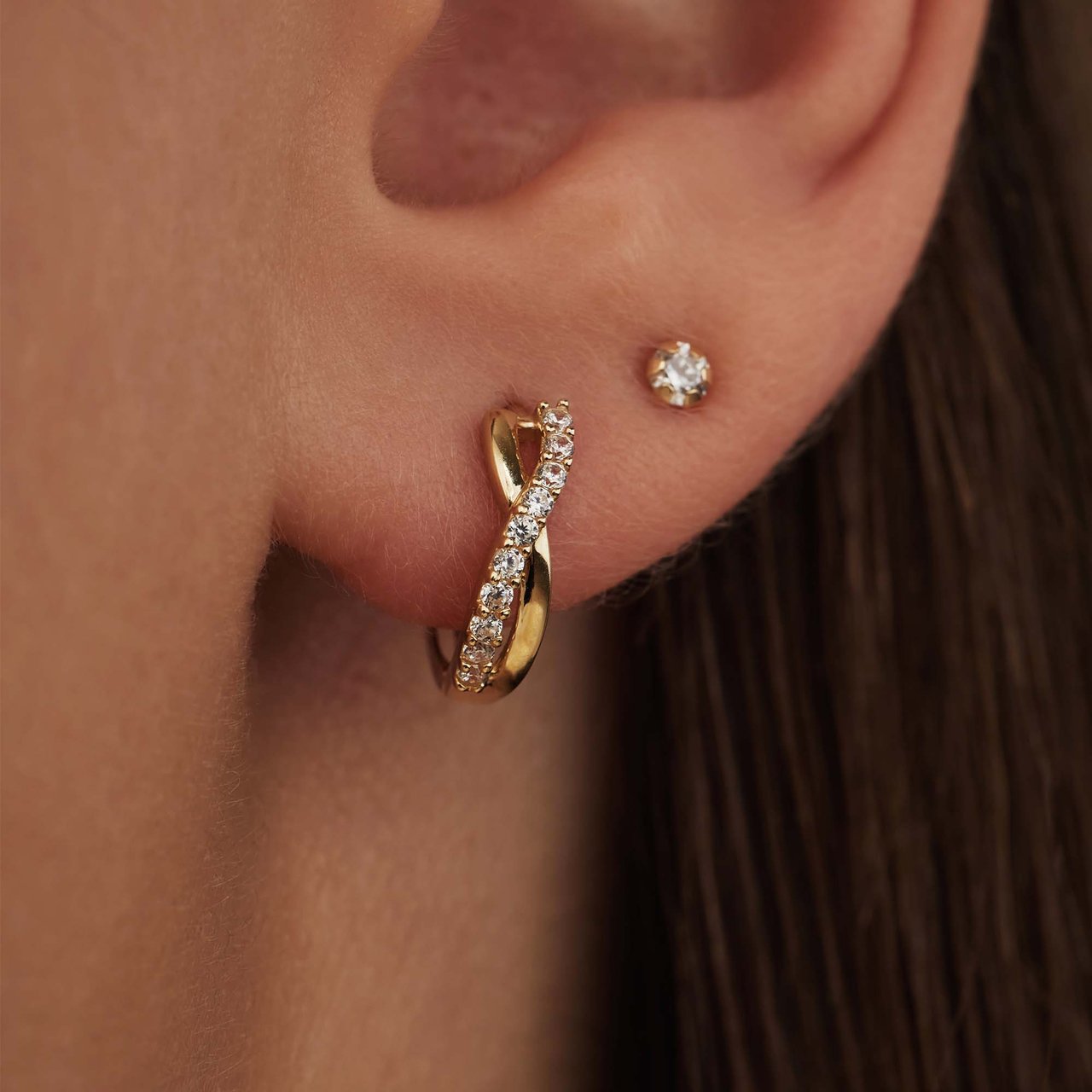 Isabel Bernard Rivoli Esmée Oorringen met Zirkonia Goud