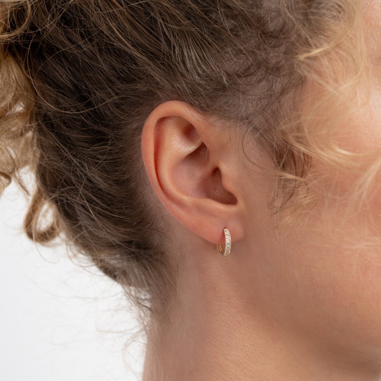 Isabel Bernard Tiphaine Oorringen met Zirkonia Goud