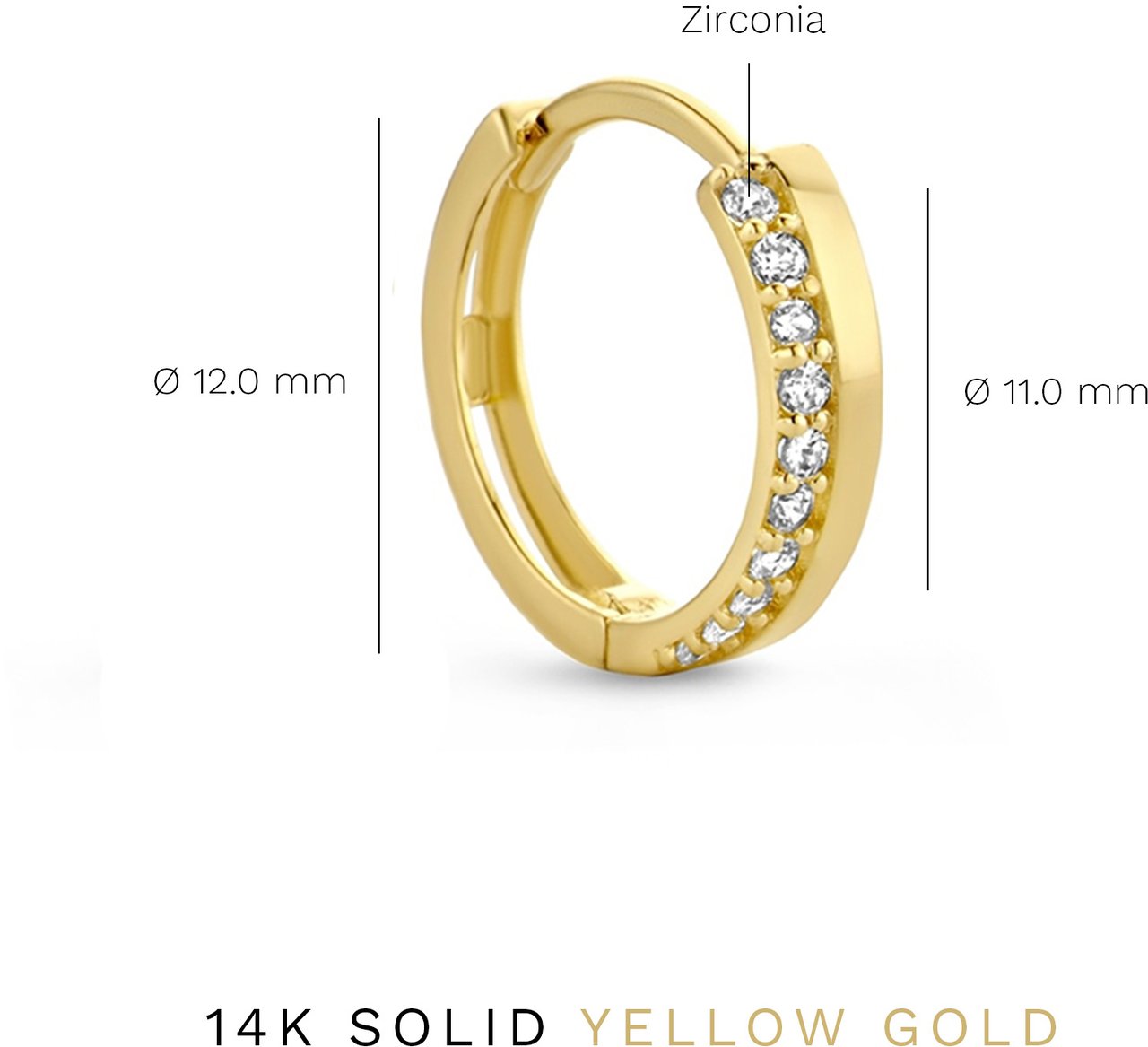 Isabel Bernard Rivoli Esmée Oorringen met Zirkonia Goud