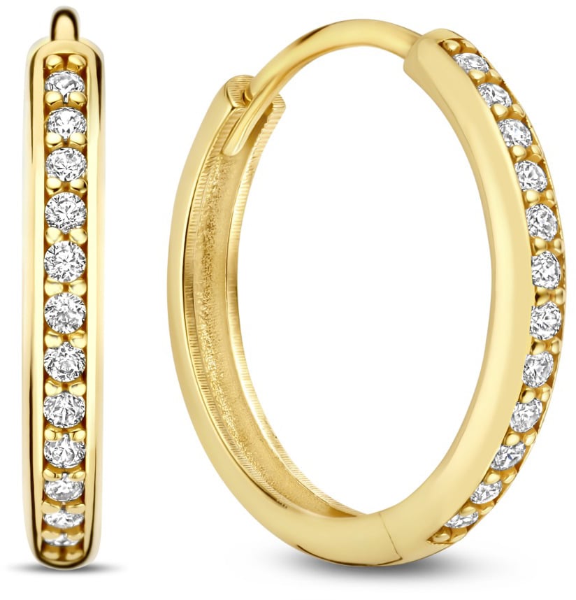 Isabel Bernard Le Marais Merle Oorringen met Zirkonia Goud