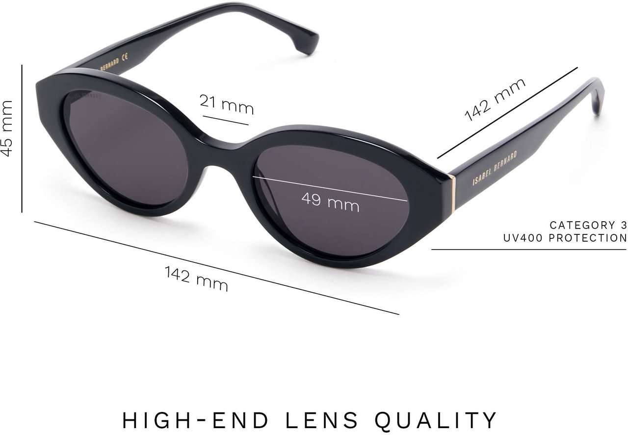 Isabel Bernard La Villette Rosaire Zonnebril Zwart