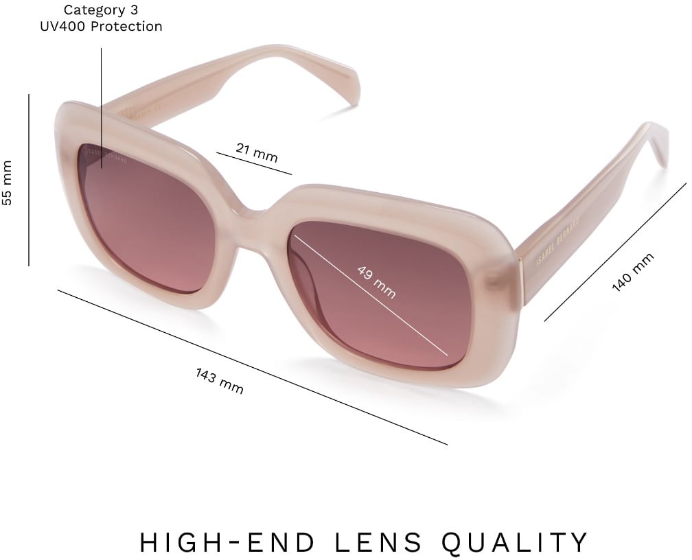 Isabel Bernard La Villette Rive Zonnebril Roze