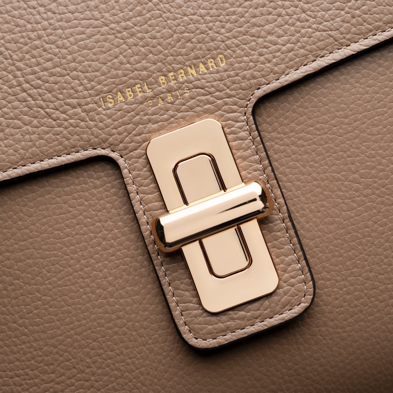 Isabel Bernard Femme Forte Simone Kalfsleer Handtas Beige