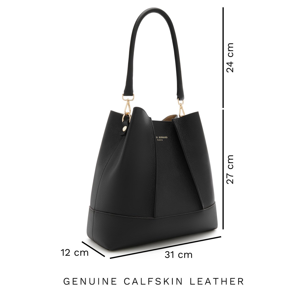 Isabel Bernard Femme Forte Minette Handtas Zwart