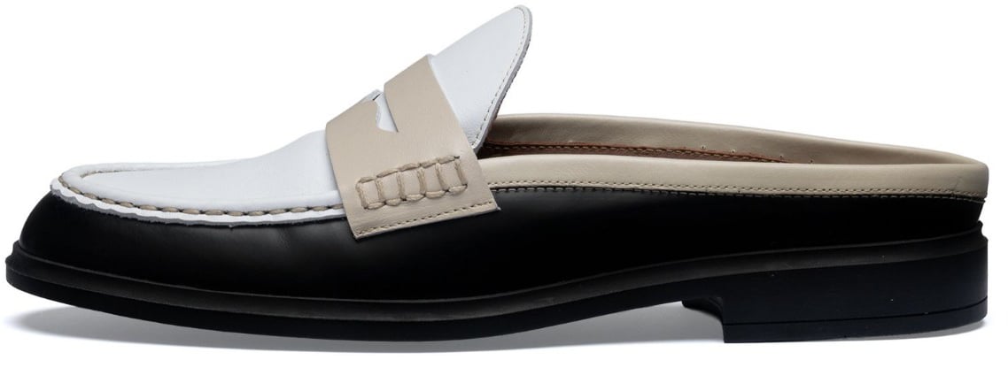 Isabel Bernard Vendôme Blandine Kalfsleer Loafers Zwart