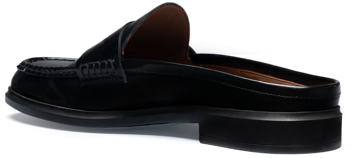 Isabel Bernard Vendôme Blandine Kalfsleer Loafers Zwart