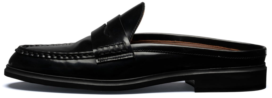 Isabel Bernard Vendôme Blandine Kalfsleer Loafers Zwart