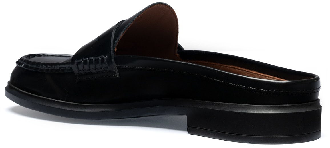 Isabel Bernard Vendôme Blandine Kalfsleer Loafers Zwart