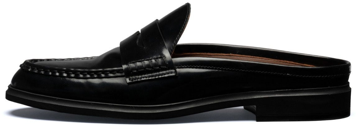 Isabel Bernard Vendôme Blandine Kalfsleer Loafers Zwart