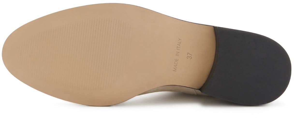 Isabel Bernard Vendôme Chey Kalfsleer/Suède Chelsea Boots Beige