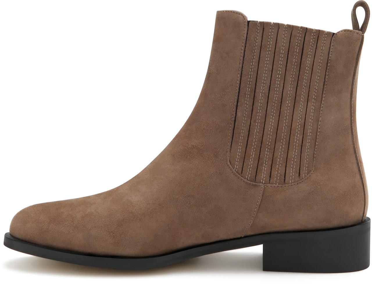 Isabel Bernard Vendôme Chey Kalfsleer/Suède Chelsea Boots Taupe