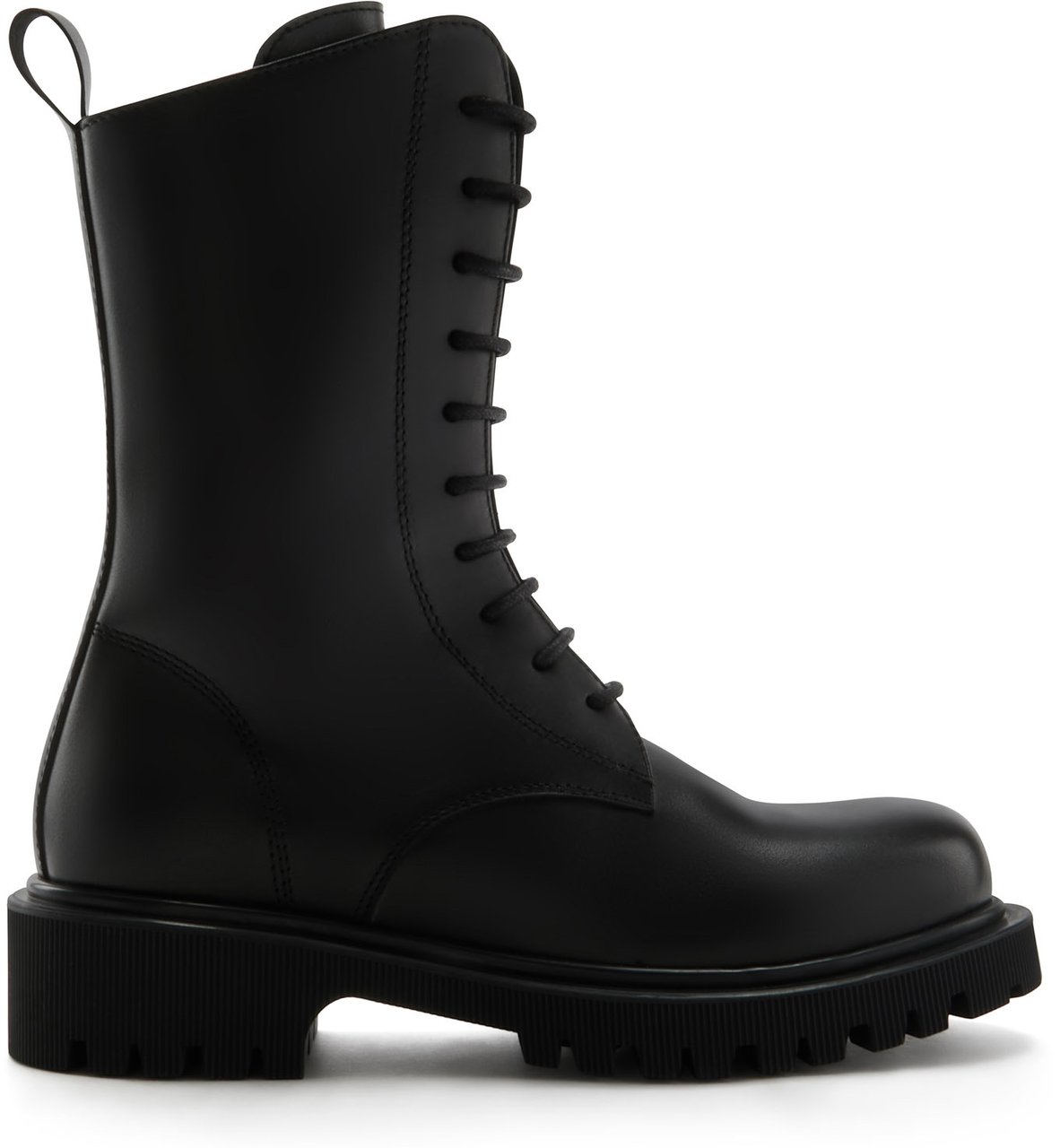 Isabel Bernard Vendôme Myrthe Kalfsleer Veterlaarzen Zwart