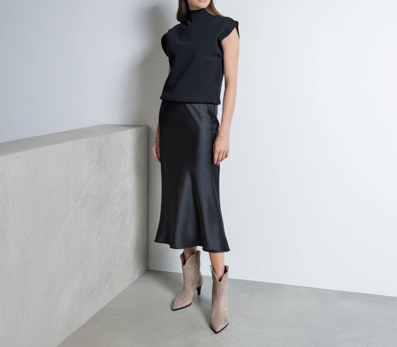 Isabel Bernard Vendôme Louane Korte Laarzen Taupe