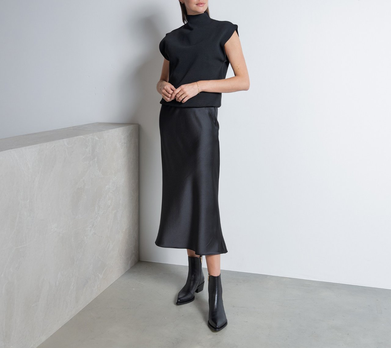 Isabel Bernard Vendôme Amandine Kalfsleer Korte Laarzen Zwart