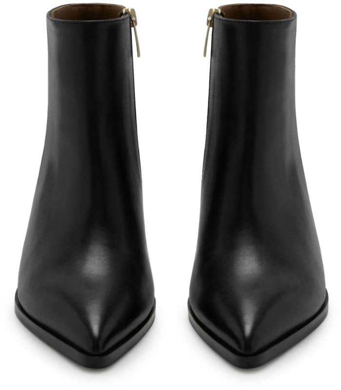 Isabel Bernard Vendôme Lola Kalfsleer Korte Laarzen Zwart