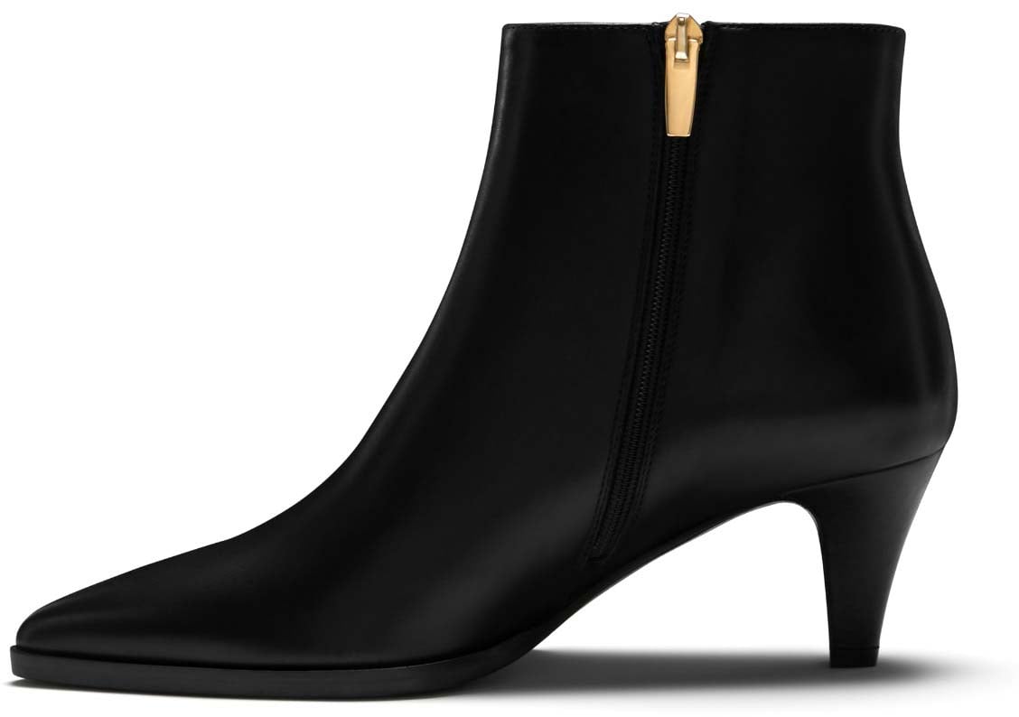 Isabel Bernard Vendôme Lola Kalfsleer Korte Laarzen Zwart