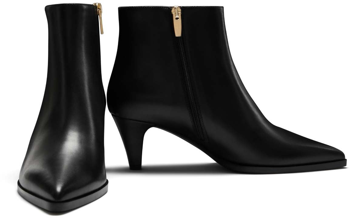 Isabel Bernard Vendôme Lola Kalfsleer Korte Laarzen Zwart