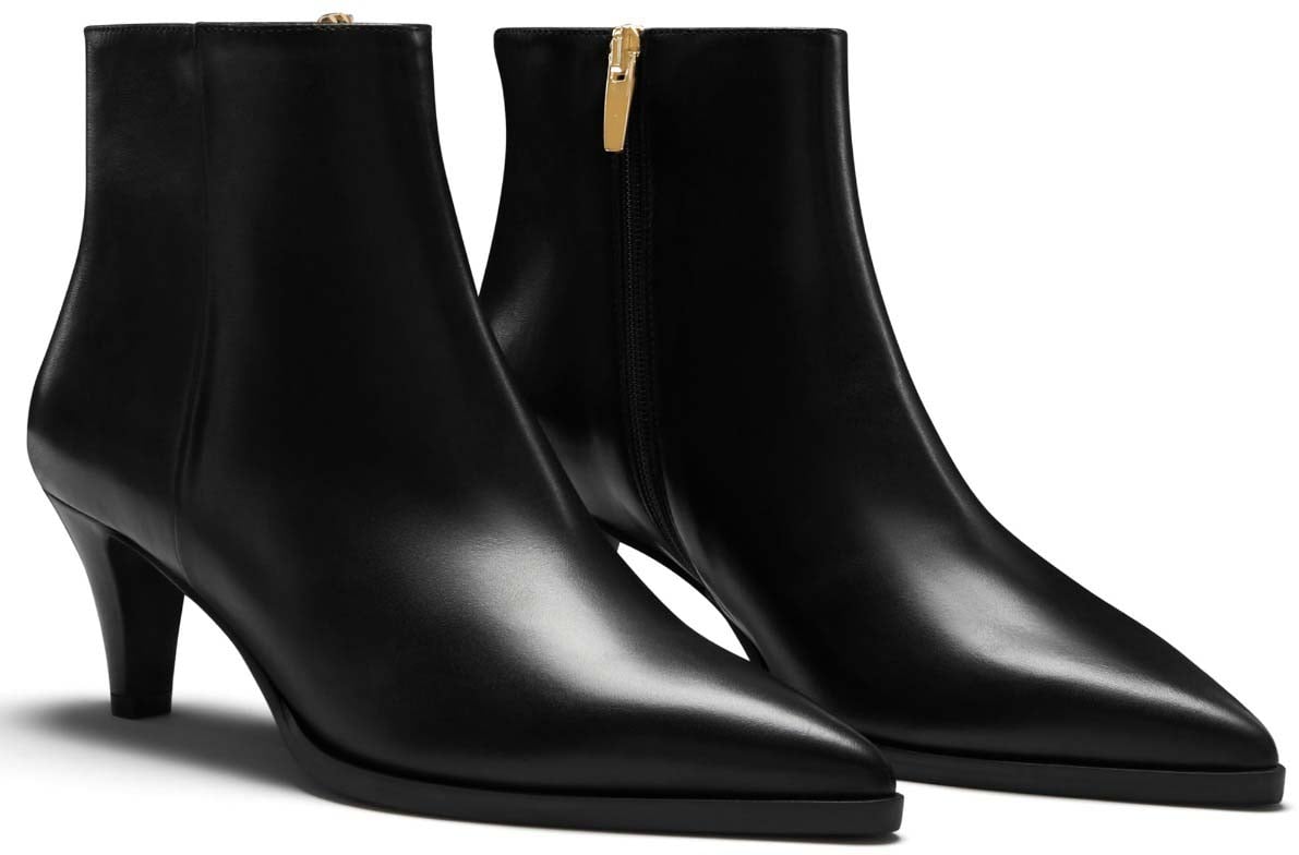 Isabel Bernard Vendôme Lola Kalfsleer Korte Laarzen Zwart