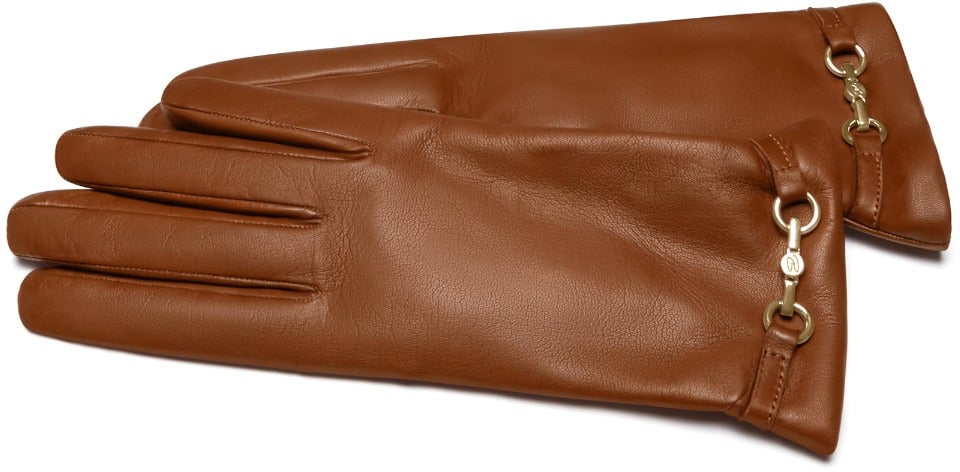Isabel Bernard Honoré Marcelia Geitenleer Handschoenen - Letter Bruin