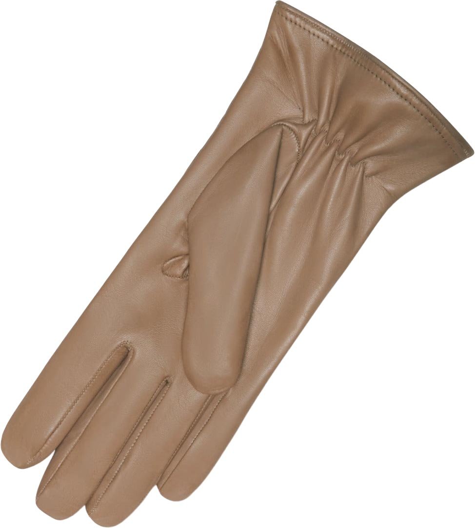 Isabel Bernard Honoré Rosette Geitenleer Handschoenen - Letter Taupe